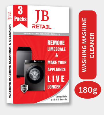 JBRETAIL Original Descaling Powder for Washing Machine New Pack 180g Detergent Powder(180 g)