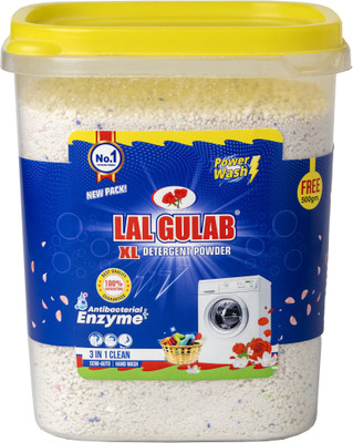 lalgulab Power Wash Detergent Powder in Plastic Container Detergent Powder(2 kg)