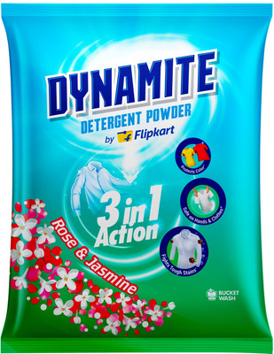 Dynamite by Flipkart 3 in 1 Action Detergent Powder (Rose and Jasmine)(200 g)