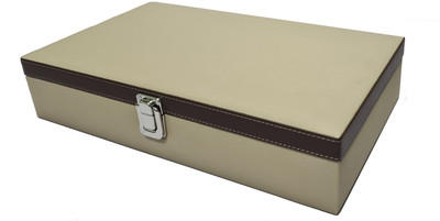 Essart WL-12-DF-Cream-Tan PU Watch Box
