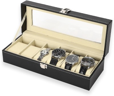 Vaisag House 6 Slots Watch Organizer|wrist Watch Storage Box For Men & Women Watch Box(Multicolor, Holds 6 Watches)