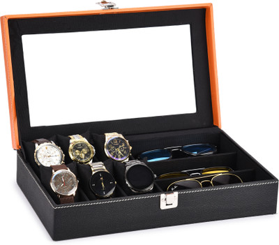 STORESHINE Holder Organizer Case ME-O-BKBK-M-63 PU Watch Box