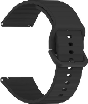 ACM WSM31S22BK3859 Watch Strap Silicone Classy Belt 22mm for Aolon Watch Gtr3 Smartwatch Black Smart Watch Strap(Black)