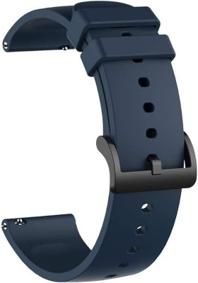 CHG Buckle Silicone Belt 22mm compatible with Noise Noisefit Active Sports Band 22 mm Silicone Watch Strap(Blue)