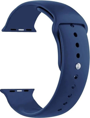 TRENDINGVIEW premium soft silicone fit to 42mm/ 44mm / 45mm / 46mm /49mm N.Blue large Strap. 44 mm Silicone Watch Strap(Navy Blue)