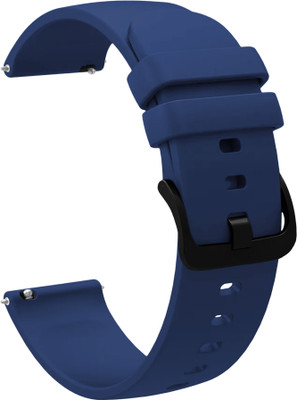 ACM Watch Strap Silicone Hook for Maxima Max Pro Destiny Smartwatch Belt Band 3670343 mm Silicone Watch Strap(Dark Blue)