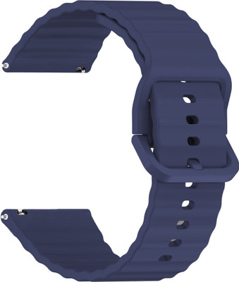 ACM Watch Strap Silicone Classy Belt for Fire-Boltt Celestia Bsw154 Smartwatch Dark Blue Smart Watch Strap(Blue)