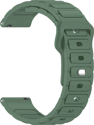 ACM Watch Strap Silicone Belt Button for Boat Lunar Call Pro Smartwatch Green Smart Watch Strap(Green)