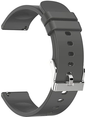 Zelfo Silicone Strap Compatible with NoiseFit Evolve 3 Smart Watch Smart Watch Strap(Grey)