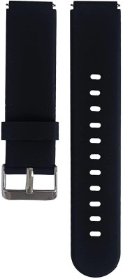 Saviraj 22MM Watch Band Strap 22 mm Silicone Watch Strap(Black)