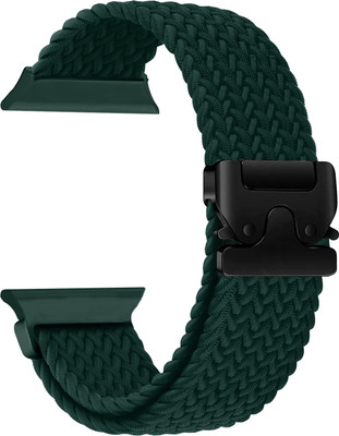 ACM WSM38Z40TU1667 Sliding 44mm 49mm Watch Strap Woven Braided Clipper for Pebble Rise Pro Smartwatch Turquoise Smart Watch Strap(Blue)