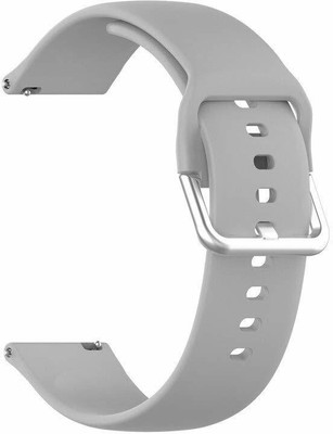 prozzile 22mm Watch Straps Soft Silicon with Metal Buckle Smart Watch Strap(Grey)