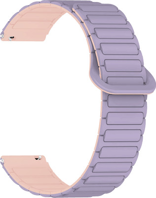 ACM Watch Strap Magnetic Silicone for Fire-Boltt Crusader Bsw173 Smartwatch Purple with Pink Smart Watch Strap(Mullti Color)