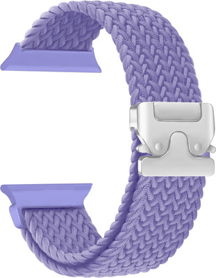 ACM WSM38Z40LV1572 Sliding 44mm 49mm Watch Strap Woven Braided Clipper for Zebronics Iconic Ultra Smartwatch Lavender Smart Watch Strap(Purple)