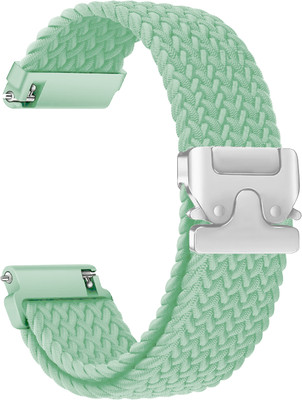 ACM WSM38Z20GR2685 Watch Strap Woven Braided Clipper 20mm for Maxima Max Pro Turbo Smartwatch Green Smart Watch Strap(Green)