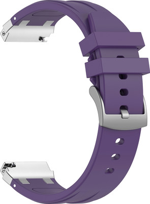 ACM Watch Strap Metal Hook Silicone for Boult Pyro Smartwatch Purple Smart Watch Strap(Purple)
