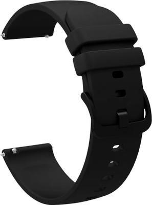 ACM WSM25M22BK3861 Watch Strap Silicone Hook 22mm for Cellecor E6 Swift Smartwatch Black Smart Watch Strap(Black)