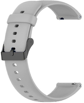 TRENDINGVIEW 20mm silicone with buckle smart watch strap for Men & Women Smart Watch Strap(Grey)