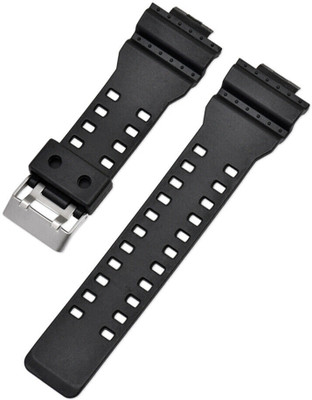 Rayyn WATCH STRAP COMPATIBLE WITH CASIO G-SHOCK GD-120, GA-100, GA-110, GA-100C OTHERS 16 mm Resin Watch Strap(Black)