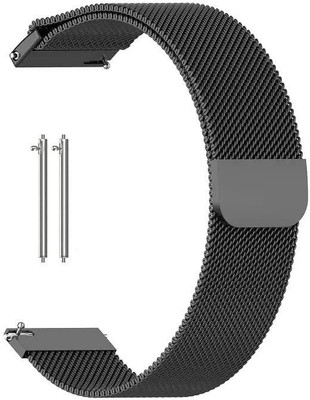 KHR Magnetic Loop Chain Watch Strap for Amazfit GTR 4 Luxury Metal Chain Smart Watch Strap(Black)