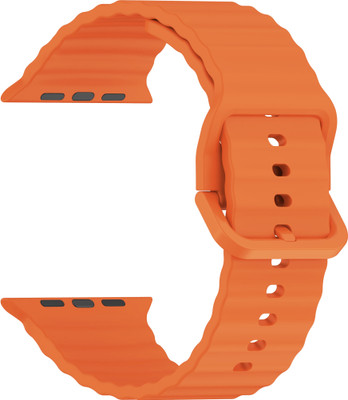 ACM WSM31S40OR1683 Sliding 44mm 49mm Watch Strap Silicone Classy Belt for Playfit Ultra Smartwatch Orange Smart Watch Strap(Orange)