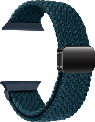 ACM WSM26N40TU1681 Sliding 44mm 49mm Watch Strap Woven Braided Magnetic for |Inbase Nova Smartwatch Turquoise Smart Watch Strap(Blue)