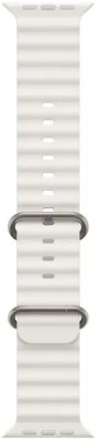 sounce Ocean Band Straps for 49/45/44/42mm Watch Ultra Series 8/7/SE/6/5/4 42 mm Silicone Watch Strap(White)