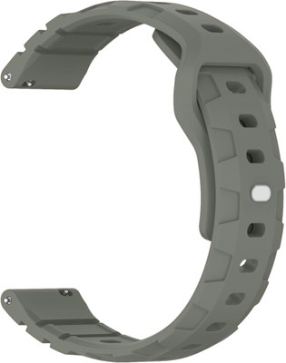 ACM Watch Strap Silicone Belt for Zebronics Zeb Gemini Smartwatch Grey Smart Watch Strap(Grey)