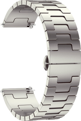 ACM WSM37Y22TT3123 Watch Strap Metal Steel 22mm for Crossbeats Orbit Infiniti 2.0 Smartwatch Belt Titanium Smart Watch Strap(Grey)
