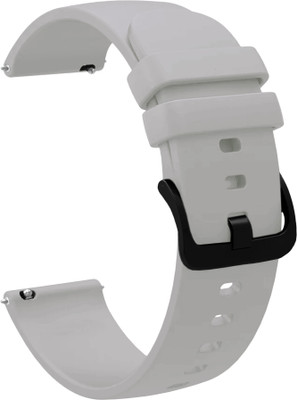 ACM Watch Strap 22mm Silicone Hook for Fire Boltt Ninja Call Pro Max Flair Bsw128 Grey Smart Watch Strap(Grey)