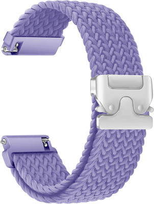 ACM Watch Strap Woven Braided Clipper for Timex Smart Progen Smartwatch Lavender Smart Watch Strap(Purple)