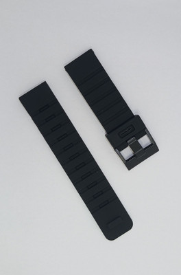 Bharasoft SUPERSOFT STRAP 28 mm Silicone Watch Strap(Black)