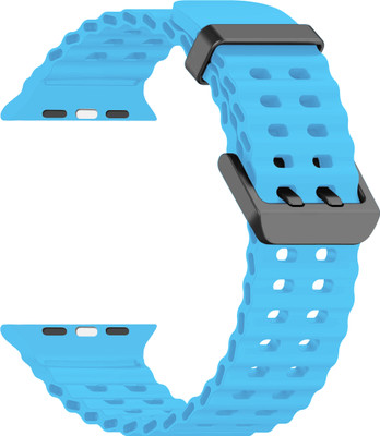 ACM WSM40B40LBL1578 Sliding 44mm 49mm Watch Strap Silicone Sports for Crossbeats Ignite Alpha Smartwatch Light Blue Smart Watch Strap(Blue)