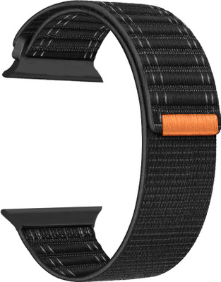ACM Sliding 44mm 49mm Watch Strap Nylon Soft for Fire-Boltt Visionary Bsw046 Smartwatch Black Smart Watch Strap(Black)