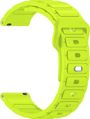 ACM Watch Strap Silicone Belt Button for Boat Wave Pro 1.69 Smartwatch Lime Smart Watch Strap(Green)