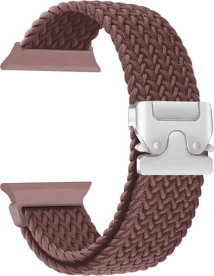 ACM Sliding 44mm 49mm Watch Strap Woven Braided Clipper for Urban Nova Smartwatch Smart Watch Strap(Brown)