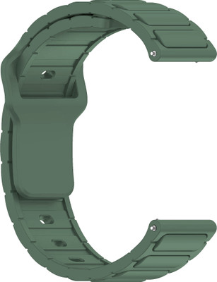 ACM WSM32T20GR3438 Watch Strap Silicone Belt Button 20mm for |Giordano Connex Smartwatch Green Smart Watch Strap(Green)