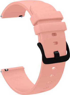 ACM WSM25M22CPK3861 Watch Strap Silicone Hook 22mm for Cellecor E6 Swift Smartwatch Creame Pink Smart Watch Strap(Pink)