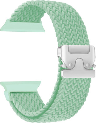 ACM WSM38Z40GR1061 Sliding 44mm 49mm Watch Strap Woven Braided Clipper for Kwitech Kwth A1 Smartwatch Green Smart Watch Strap(Green)