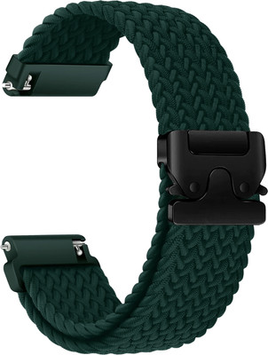 ACM Watch Strap Woven Braided Clipper for Noise Noisefit Origin Smartwatch Turquoise Smart Watch Strap(Blue)