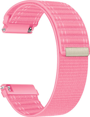 ACM WSM39A20PK2154 Watch Strap Nylon Soft 20mm for |Amazfit Bip A1608 Smartwatch Pink Smart Watch Strap(Pink)