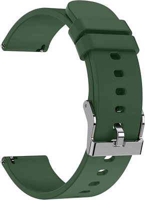 Zelfo Silicone Strap Compatible with Boult Striker Smart Watch Smart Watch Strap(Green)