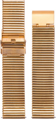 Exor Stainless steel Gold straps suitable for smart watch 20 mm Metal Watch Strap(Gold)