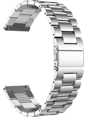 GRAF 22MM Heavy Metal Chain Strap For Smart Watch Universal Fit With 22 MM Watch 22 mm Stainless Steel Watch Strap(Silver)