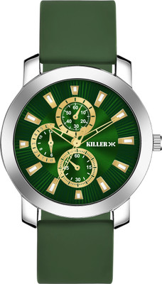KILLER Killer Analog Green Dial Men's Watch with Silicone Strap Latest Trending Analog Watch  - For Men
