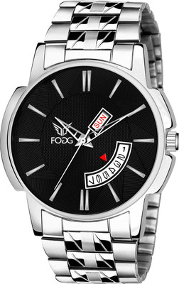 FOGG 2144-BK Black Day and Date Analog Watch  - For Men