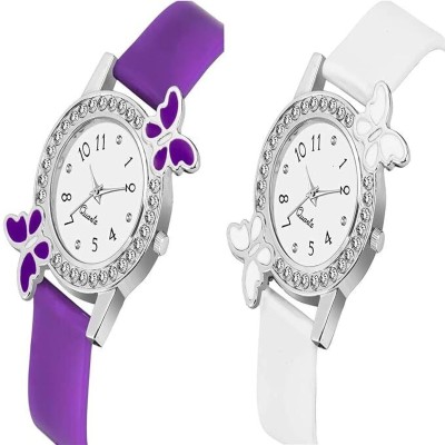 Hidelliya bf purple&white Analog Watch  - For Women