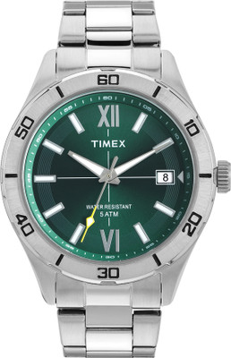 TIMEX TWEG295SMU04 Timex Green Round Dial Analog Watch  - For Men