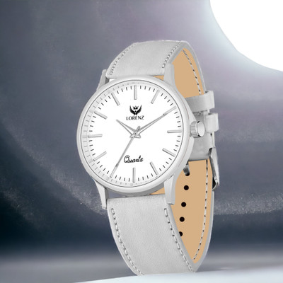 LORENZ MK-4056R_FBA Lorenz White Dial Slim Analog Watch  - For Men