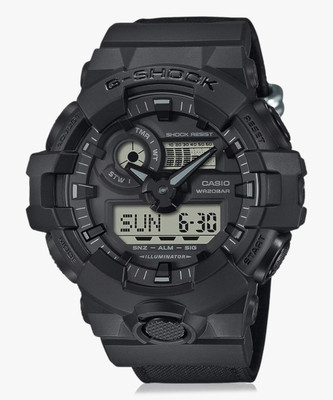 CASIO GA-700BCE-1ADR G-SHOCK Black Dial Resin Strap Analog-Digital Watch  - For Men